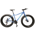 Bicicleta aro 26 21v fat azul/verde