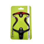 Suporte Garrafa Aluminio T6 Premium Bicolor Preto/Vermelho