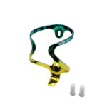 Suporte Garrafa Aluminio T6 Bicolor Gradient Verde/Dourado