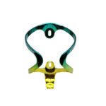 Suporte Garrafa Aluminio T6 Bicolor Gradient Verde/Dourado