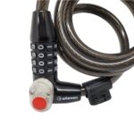 Cadeado Espiral Com Iluminação+Segredo+Suporte 12mm X 1200mm