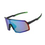 Óculos Ciclismo EL55 Lente Policarbonato Colors Uv400 Preto/Verde