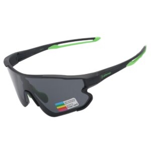 Óculos Ciclismo EL54 Lente Polarizada Preto/Verde