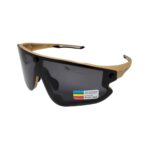 Óculos Ciclismo EL100 Lente Magnética Polarizada Marrom/Preto