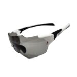 Óculos Ciclismo EL53 Lente Policarbonato Fume Uv400 Branco/Preto