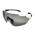 Óculos Ciclismo EL53 Lente Policarbonato Fume Uv400 Branco/Preto