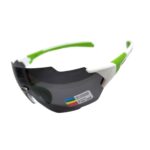 Óculos Ciclismo EL53 Lente Polarizada Branco/Verde