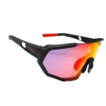 Óculos Ciclismo EL56 Lente Policarbonato Colors Uv400 Preto/Vermelho