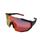 Óculos Ciclismo EL56 Lente Policarbonato Colors Uv400 Preto/Vermelho