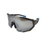 Óculos Ciclismo EL56 Lente Policarbonato Fume Uv400 Cinza/Azul
