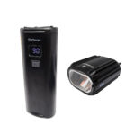 Farol E-Bike Com Bateria E Suporte Garfo 900 lumens Aluminio