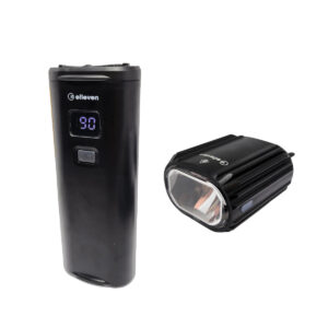 Farol E-Bike Com Bateria E Suporte Garfo 900 lumens Aluminio