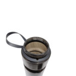 Garrafa Hidratação El 650ml Boca Larga Com Alça Cinza/Preto