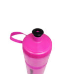 Garrafa Hidratação El 650ml Boca Larga Com Alça Rosa/Preto