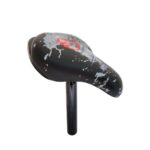 Selim Infantil P Com Canote E Alça 210x130mm Preto/Cinza/Vermelho