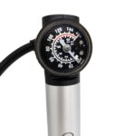 Bomba Mini Alumínio Com Mangueira E Manômetro 80 Psi