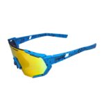 Oculos Ciclismo Kids Xq547 Lente Policarbonato Colors Uv400 Azul