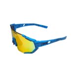 Oculos Ciclismo Kids Xq547 Lente Policarbonato Colors Uv400 Azul
