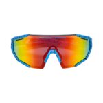 Oculos Ciclismo Kids Xq547 Lente Policarbonato Colors Uv400 Azul
