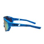 Oculos Ciclismo Kids Xq547 Lente Policarbonato Colors Uv400 Azul
