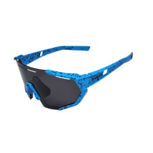 Óculos Ciclismo Kids Xq547 Lente Polarizada Azul