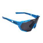 Óculos Ciclismo Kids Xq547 Lente Polarizada Azul