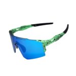 Óculos Ciclismo Xq550 Lente Policarbonato Colors Uv400 Verde Água