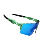 Óculos Ciclismo Xq550 Lente Policarbonato Colors Uv400 Verde Água