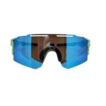 Óculos Ciclismo Xq550 Lente Policarbonato Colors Uv400 Verde Água