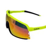 Óculos Ciclismo Xq559 Lente Policarbonato Colors Uv400 Preto Amarelo