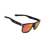 Óculos Casual Xq488 Lente Policarbonato Colors Uv400 Preto Vermelho