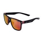 Óculos Casual Xq488 Lente Policarbonato Colors Uv400 Preto Vermelho