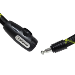 Cadeado Espiral com chave trama nylon 15mm x 800mm preto