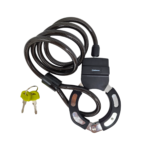 Cadeado Espiral algema com chave 8mm x 1000mm preto