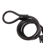 Cadeado Espiral algema com chave 8mm x 1000mm preto