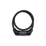Cadeado Espiral emborrachado com segredo 8mm x 550mm preto