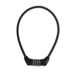 Cadeado Espiral emborrachado com segredo 8mm x 550mm preto