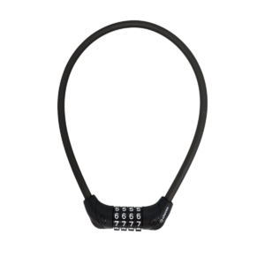 Cadeado Espiral emborrachado com segredo 8mm x 550mm preto
