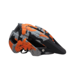 Capacete Trail Inmold Race laranja/cinza/preto