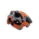 Capacete Trail Inmold Race laranja/cinza/preto