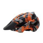 Capacete Trail Inmold Race laranja/cinza/preto