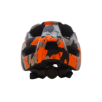 Capacete Trail Inmold Race laranja/cinza/preto