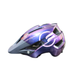 Capacete Trail Inmold Race camaleão/roxo