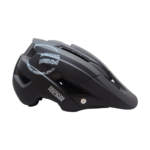 Capacete Trail Inmold Race preto/cinza/azulado