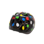 Capacete Infantil Outmold Series M 53-57 preto com bolinhas