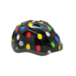 Capacete Infantil Outmold Series M 53-57 preto com bolinhas