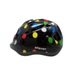 Capacete Infantil Outmold Series M 53-57 preto com bolinhas