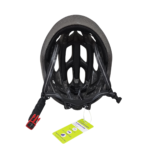 Capacete MTB Premium Inmold com LED integrado preto/vermelho