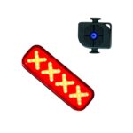 Pisca Sinalizador 300lm 7 em 1 com sensor de frenagem + alarme + controle remoto