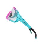 Óculos Ciclismo EL300 Lente Fotocromática Armação Bicolor Rosa/Verde